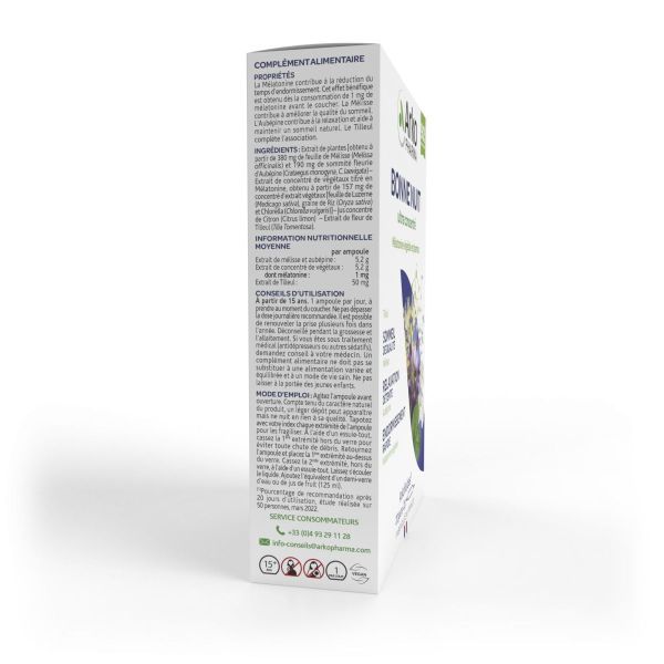 Arkofluide Bonne Nuit ultra concentré 20 ampoules x 10ml