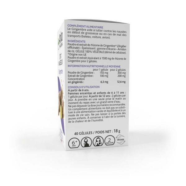 Arkogélules Gingembre 40 gélules