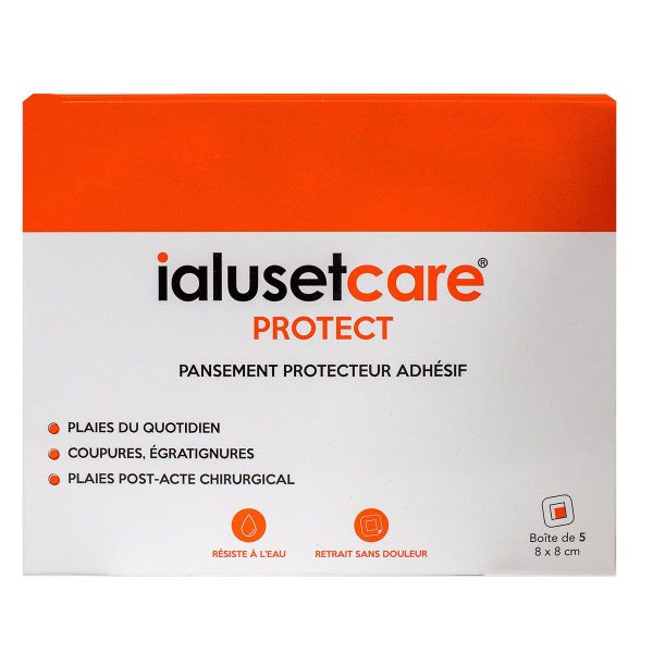 Ialuset Care Protect 5 pansements 8x8cm