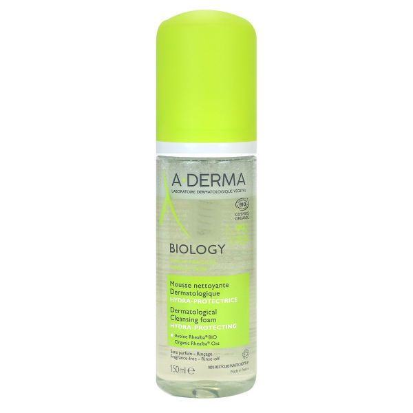 Biology mousse nettoyante dermatologique bio 150ml