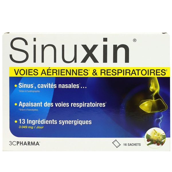 Sinuxin voies aériennes et respiratoires 16 sachets