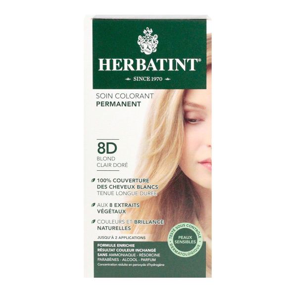 Soin colorant 8D blond clair doré