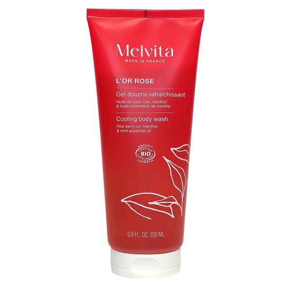 L'Or Rose gel douche rafraichissant bio rose et menthol 200ml