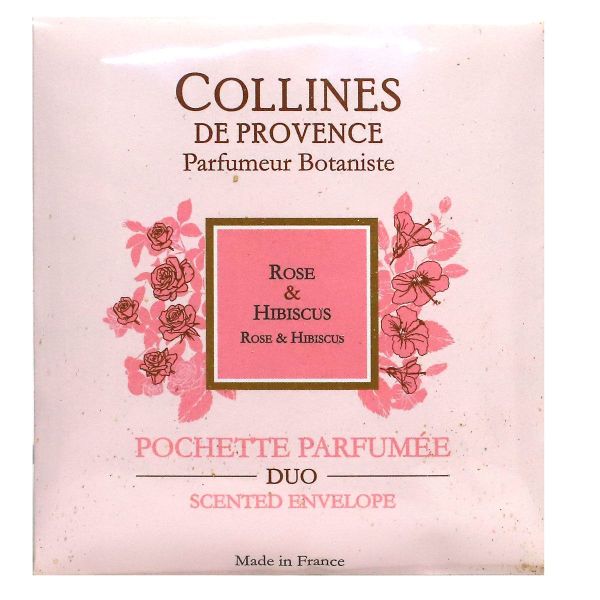 Pochette parfumée Duo rose hibiscus 6g