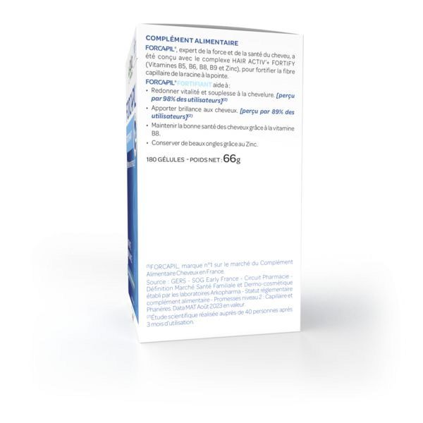 Forcapil cheveux et ongles fortifiant 180 gélules