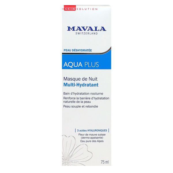 SkinSolution peau déshydratée Aqua Plus masque nuit 75ml