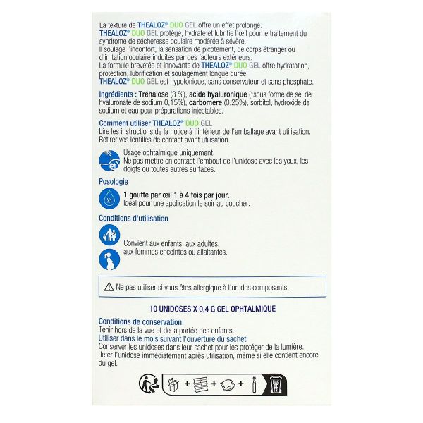 Thealoz duo gel 10 unidoses