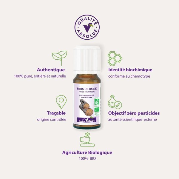 Huile essentielle bois de rose 10ml